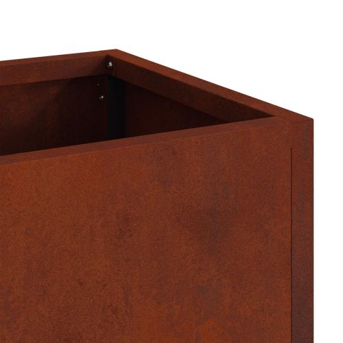 Повдигната градинска саксия Ръждясало 60 x 26 x 45 см
