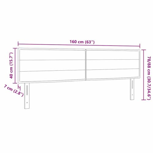 LED глава с LED ленти с таблото Синьо 160 cm текстил