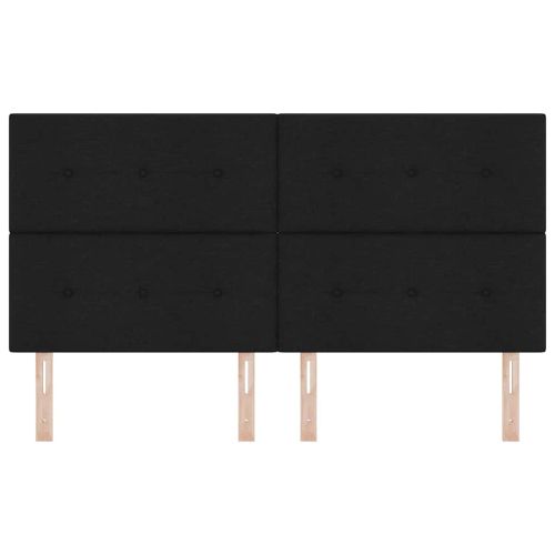 LED глава с LED ленти с таблото Черен 180 cm текстил