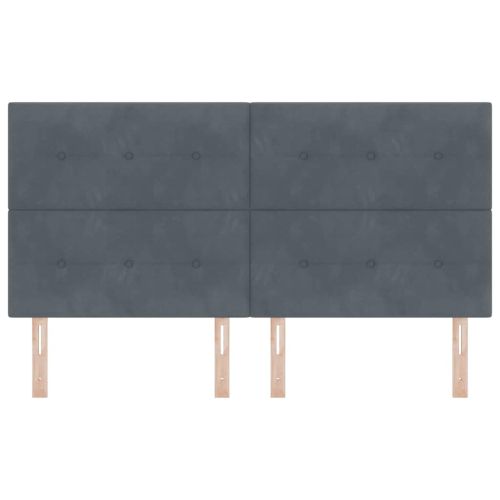 LED глава с LED ленти Сив 180 cm Кадифе