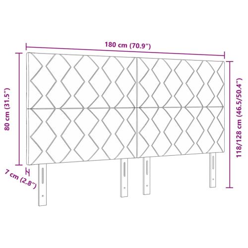 LED глава Тъмен син 180 cm Кадифе