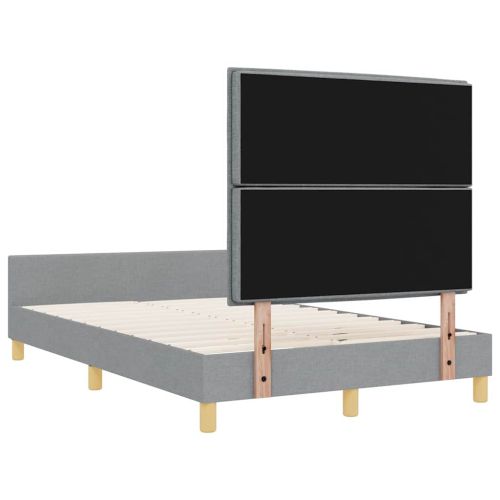 Рамка за легло с таблото Светлосиво 120 x 200 cm текстил
