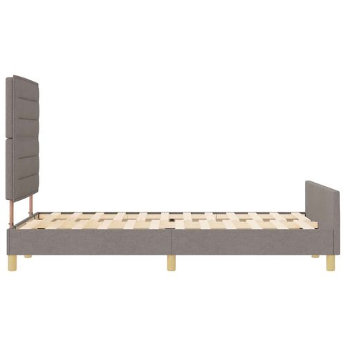 Рамка за легло с таблото Таупе 140 x 190 cm текстил