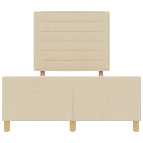 Рамка за легло с таблото Крем 140 x 190 cm текстил
