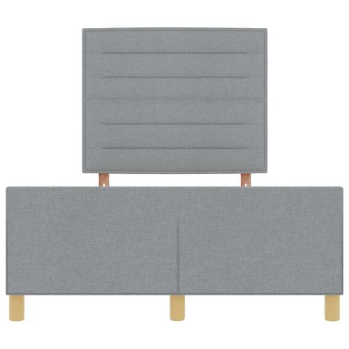 Рамка за легло с таблото Светлосиво 140 x 200 cm текстил