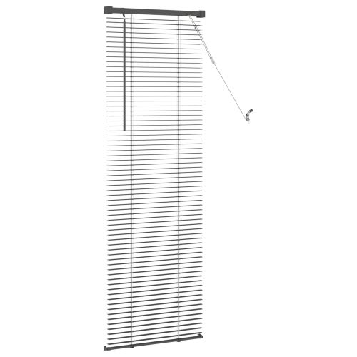 Венецианска щора Сребристо сиво 150 x 40 см 25 mm ПВЦ