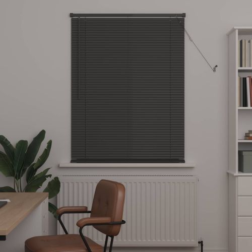 Венецианска щора Сребристо сиво 150 x 100 cm 25 mm ПВЦ