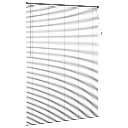 Венецианска щора Сребристо сиво 213 x 140 см 25 mm ПВЦ