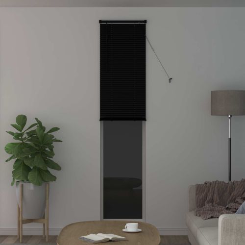 Венецианска щора Черен 213 x 40 см 25 mm ПВЦ