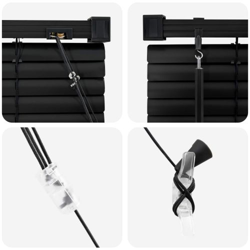 Венецианска щора Регулирума Черен 213 x 120 см ПВЦ