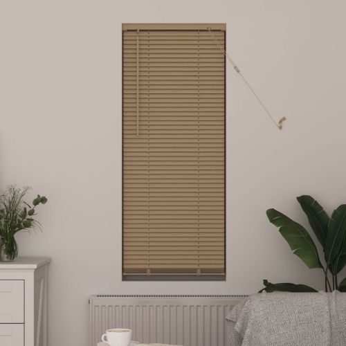 Венецианска щора Светло кафяво с шарка 150 x 40 см 25 mm ПВЦ