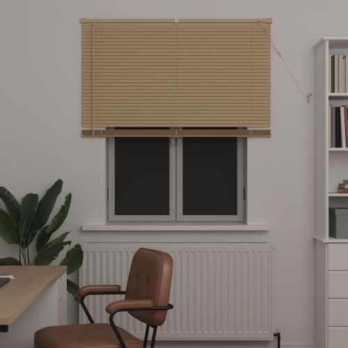 Венецианска щора Светло кафяво с шарка 150 x 120 cm ПВЦ