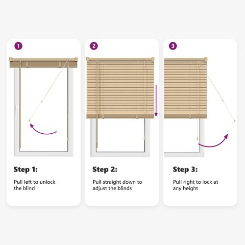 Венецианска щора Светло кафяво с шарка 213 x 120 см ПВЦ