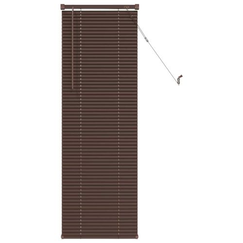 Венецианска щора Тъмно кафяво с шарка 150 x 40 см ПВЦ