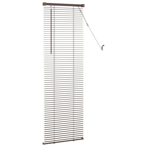 Венецианска щора Тъмно кафяво с шарка 150 x 60 см 25 mm ПВЦ