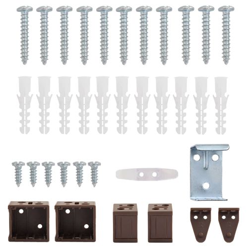 Венецианска щора Тъмно кафяво с шарка 150 x 120 cm ПВЦ