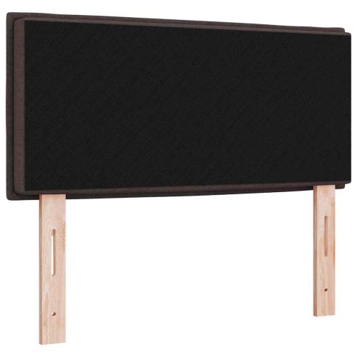Облегалка за глава Тъмен кафяв 90 cm текстил