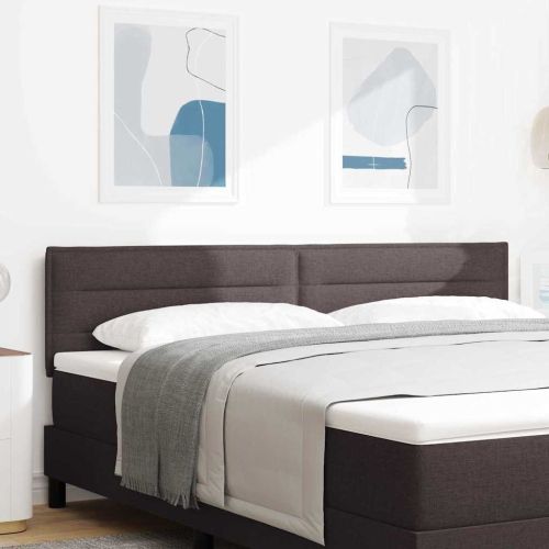 Облегалка за глава Тъмен кафяв 180 cm текстил