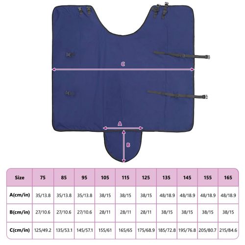 Конско одеяло Тъмен зелен и черен 105 cm Полиестер