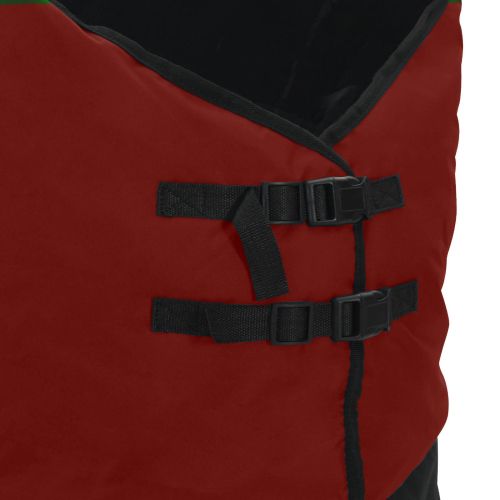 Конско одеяло Тъмен зелен и черен 85 cm Полиестер