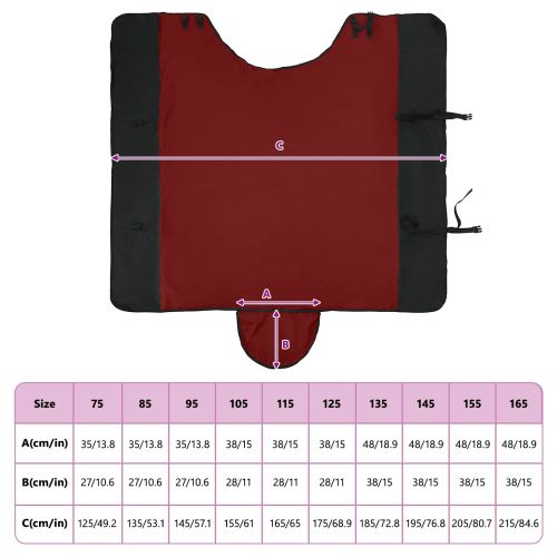 Конско одеяло Тъмен зелен и черен 145 cm Полиестер