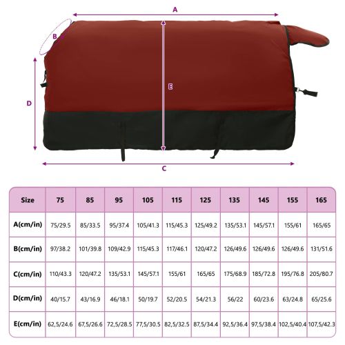 Конско одеяло Тъмен зелен и черен 155 cm Полиестер