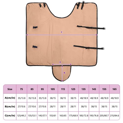 Конско одеяло Капучино 165 cm Полиестер