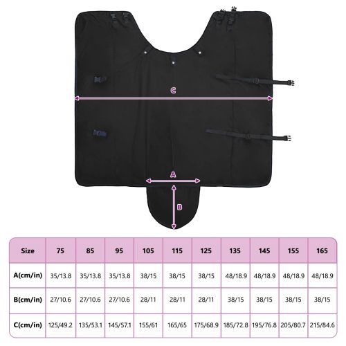 Конско одеяло Тъмен зелен и черен 135 cm Полиестер