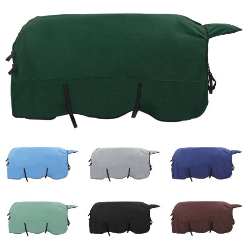 Конско одеяло Пълно тъмно зелено Полиестер