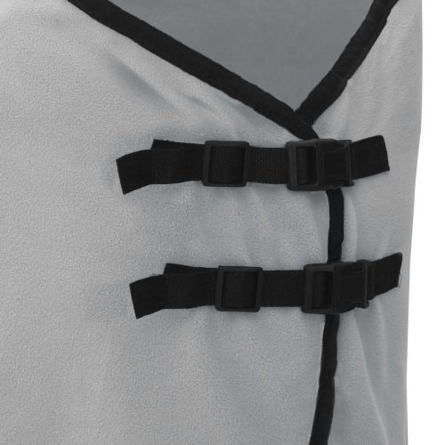 Конско одеяло Пълно светло сиво и розово Полиестер