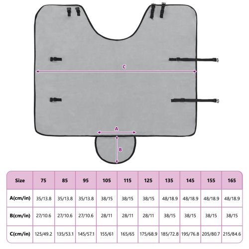 Конско одеяло Пълно светло сиво и розово Полиестер