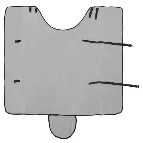 Конско одеяло Пълно светло сиво и розово Полиестер