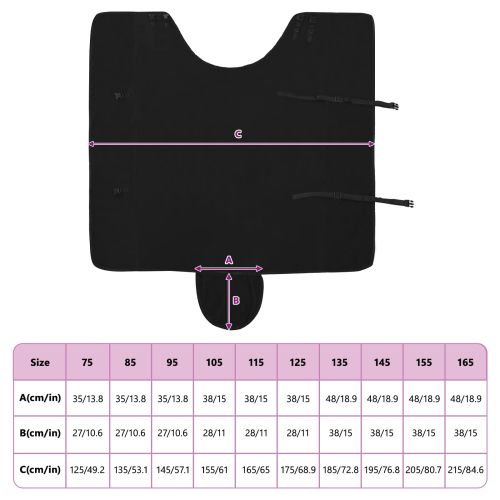 Конско одеяло Черно Полиестер