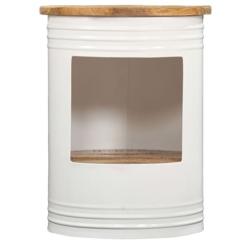 Маса за кафе, 43x55 см, масивно мангово дърво