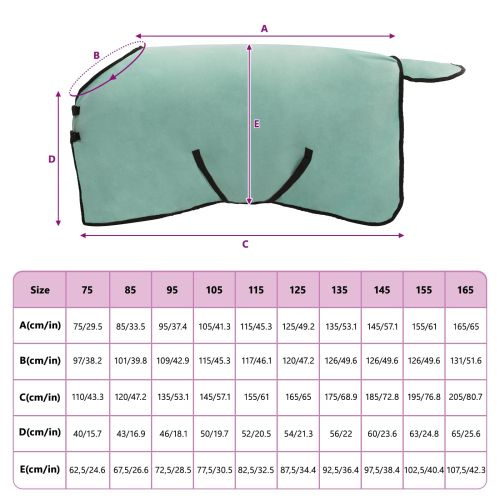 Конско одеяло Специално зелено Полиестер
