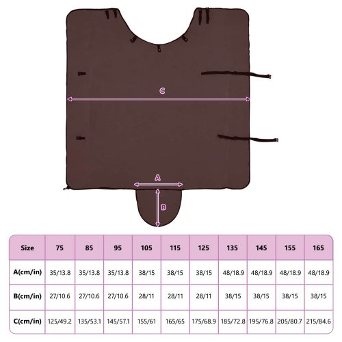 Конско одеяло Пълно тъмно кафяво 145 cm Полиестер
