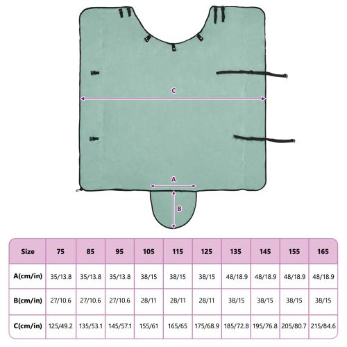 Конско одеяло Специално зелено Полиестер