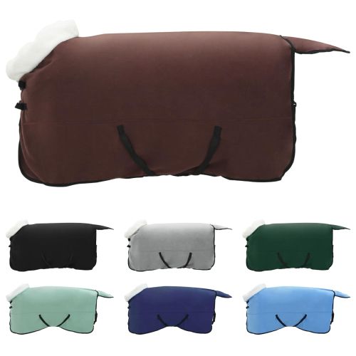 Конско одеяло Пълно тъмно кафяво 155 cm Полар флийс