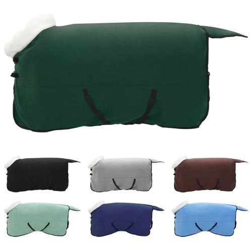 Конско одеяло Пълно тъмно зелено 125 cm Полар флийс