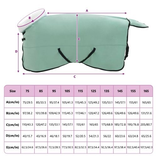 Конско одеяло Пълно тъмно зелено 155 cm Полар флийс