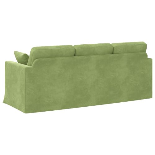 Диван Светло зелено 198 x 78 x 80 см Кадифе