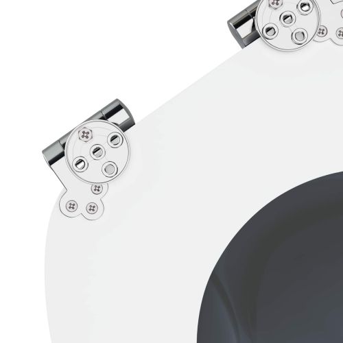 Мека затваряща се тоалетна седалка Сив 44 x 38 см ПДЧ