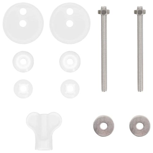 Мека затваряща се тоалетна седалка Синя и бяла порцеланова ПДЧ