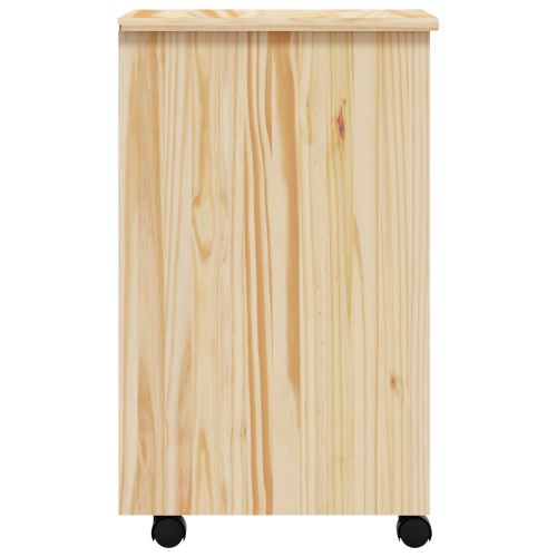 Ролков шкаф с чекмеджета с колело MOSS Ясна лакова покривка