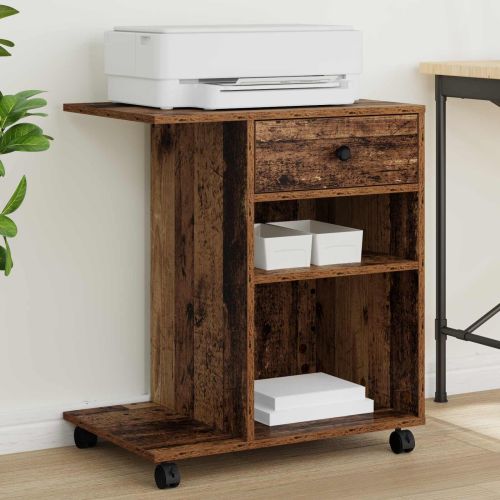 Стойка за принтер Старо дърво 60 x 40 x 68.5 см Инженерно дърво