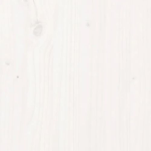 Сайдборд, бял, 100x40x75 см, бор масив