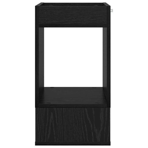 Крайна масичка 2 pcs Черния дъб 30 x 30 x 56 см Инженерно дърво