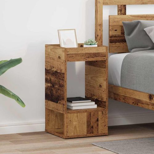 Крайна масичка 2 pcs Старо дърво 30 x 30 x 56 см