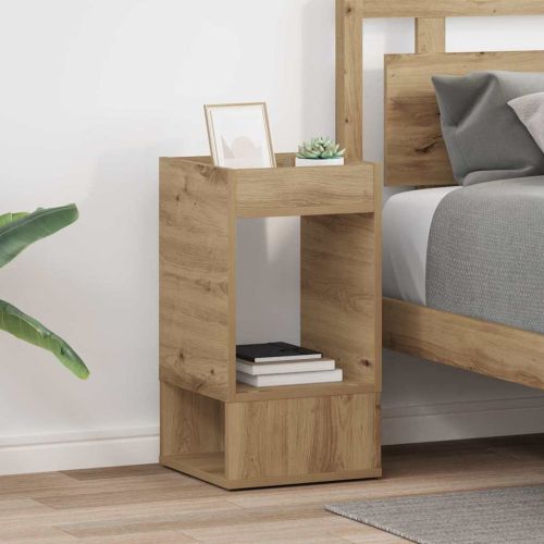 Крайна масичка 2 pcs Дъб 30 x 30 x 56 см Инженерно дърво