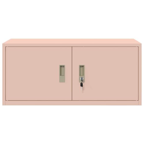 Шкаф за съхранение Розово 90 x 40 x 40 см Стомана